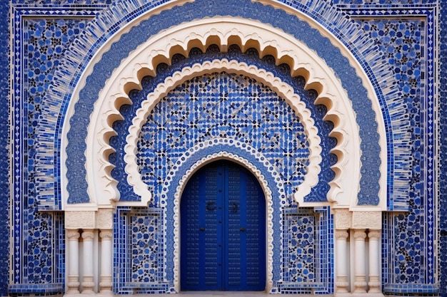 Sierlijke toegangspoort van een moskee
