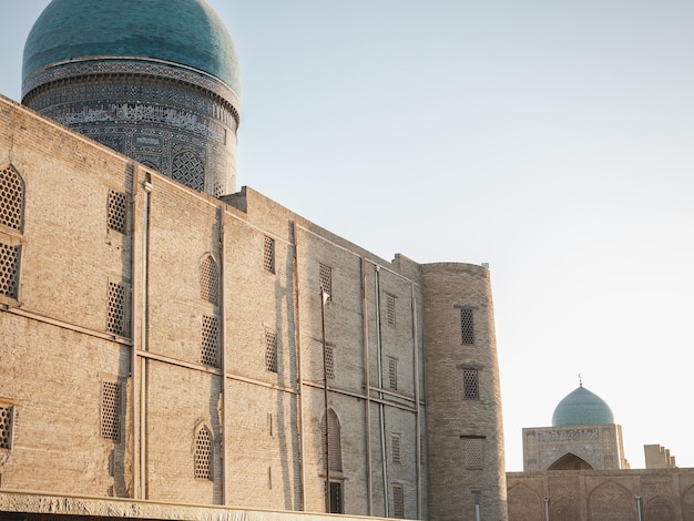 Sights of ancient cities of Uzbekistan Clear sunny day