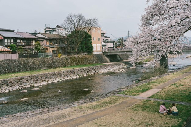 写真 高山の宮川朝市近くの鍛冶橋観光