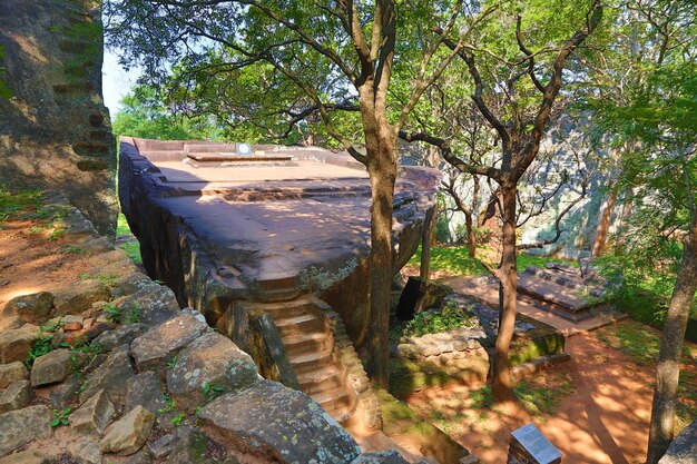 Sigiriya garden in Sri Lanka