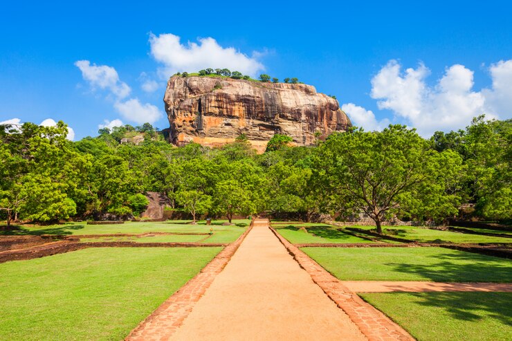 Foto sigiriya rock, sri lanka