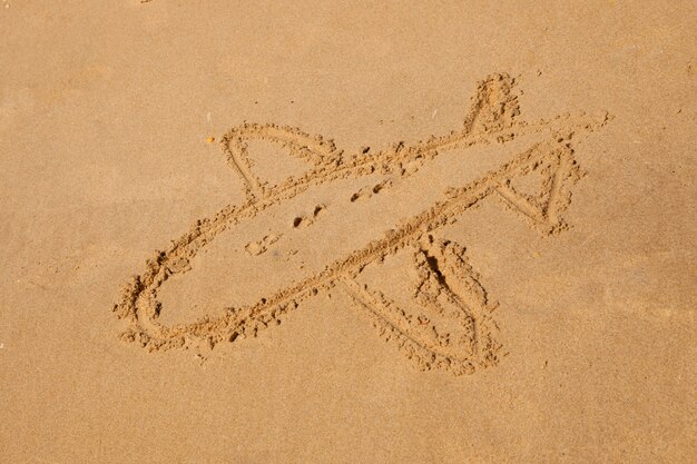 Photo sign on the beach