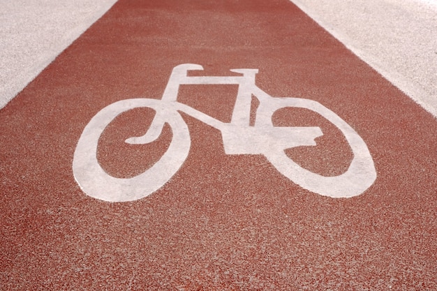 Sign bicycle path 