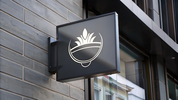 a sign on a building that says palm tree