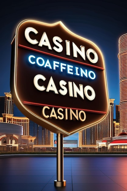 a sign for casino is on a pole