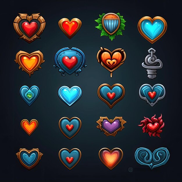 sign heart game ai generated