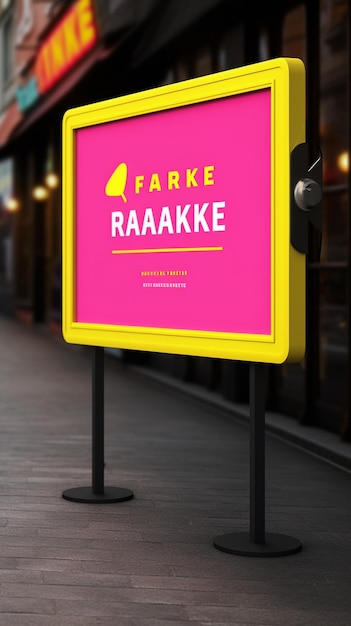 a sign for the krete crisk is displayed on a sidewalk.