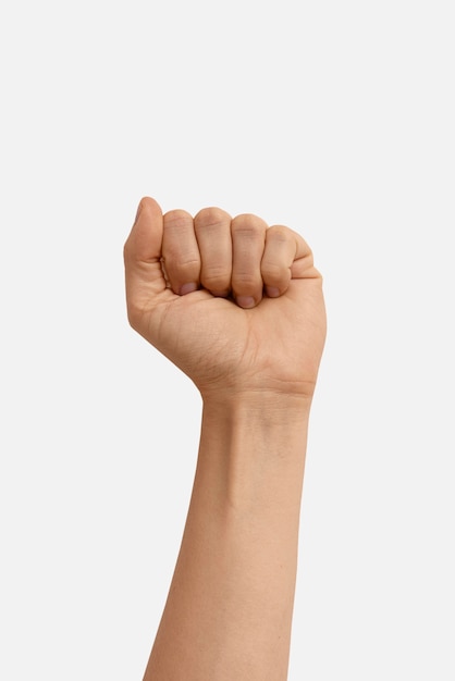 Photo sign language hand gesture