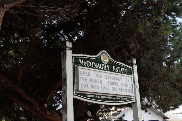 a sign for the state of michigan is posted on a post