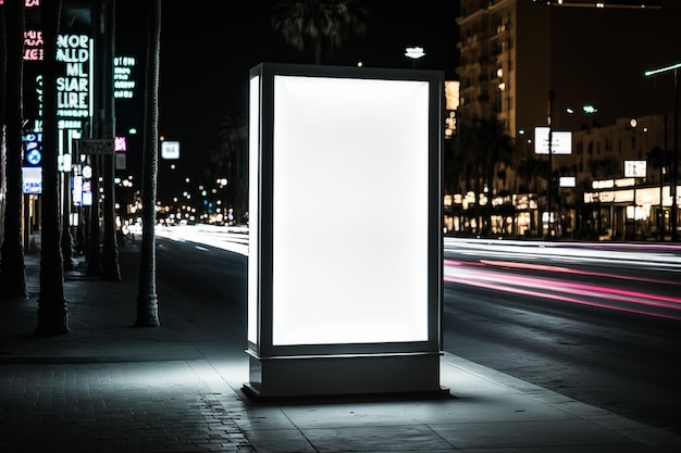 a sign on a street that says " billboard " on it.