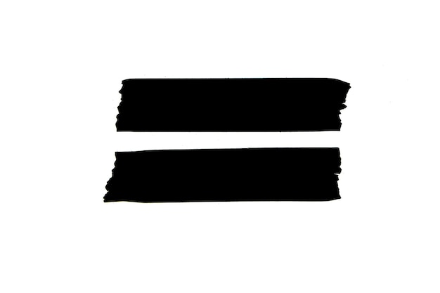 Segno e simbolo sono esattamente due strisce di luce nera su sfondo bianco.