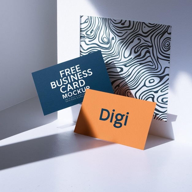 a sign that says free business cards on it