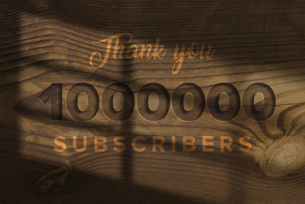 Photo a sign that says thank you 1000 subscribers on it