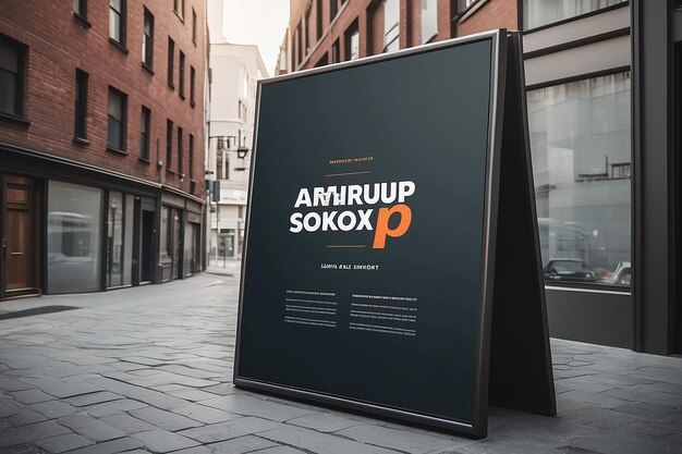 Signage mockup template