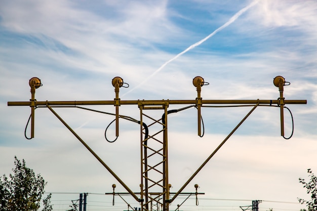 Signal lights for take-off and landing of aircraft