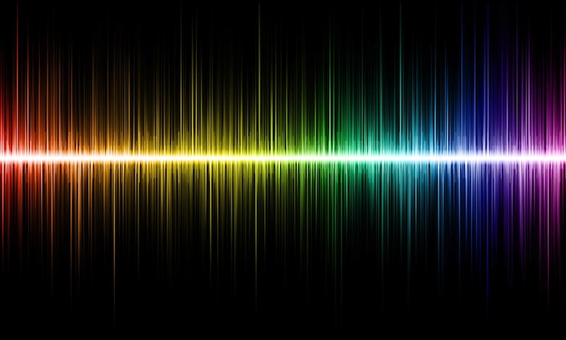 Signal Rainbow sound wave background