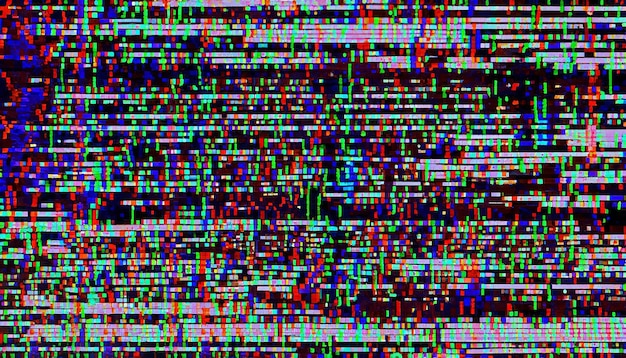 Photo signal scramble pixel noise and grunge glitches