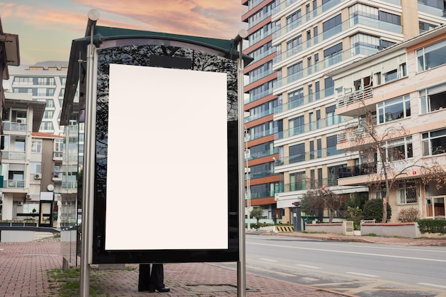 signboard billboard mockup and template empty frame for logo presentation graphic design