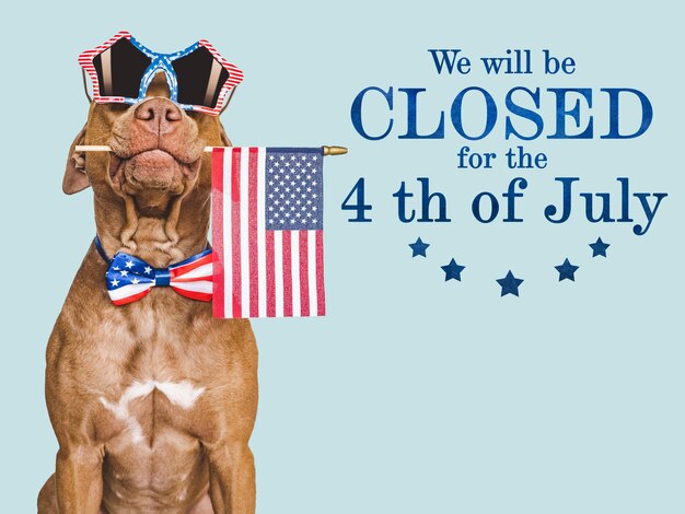 Signboard We will be closed for the 4th of July