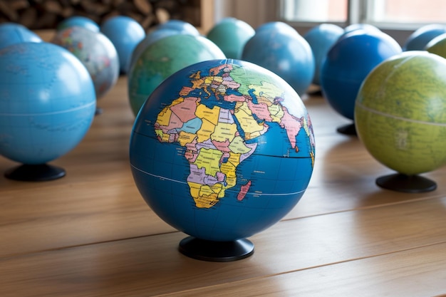 Photo the significance of classroom globes unraveling earths mysteries through the iconic orb