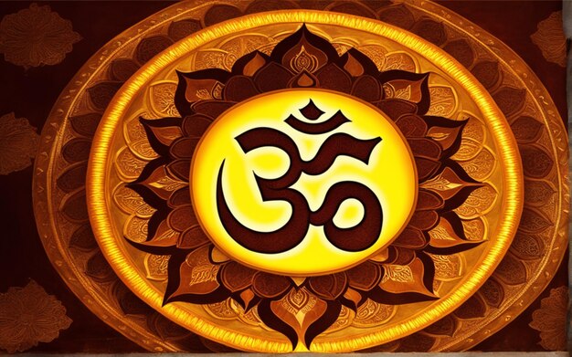 significance of Om background design