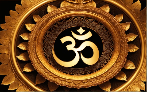 Photo significance of om background design