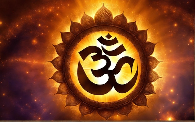 Photo significance of om background design