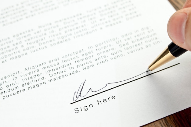 Signing Contract