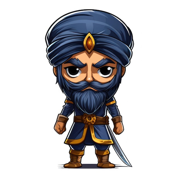 Sikh Akali Nihang Warrior Dress India