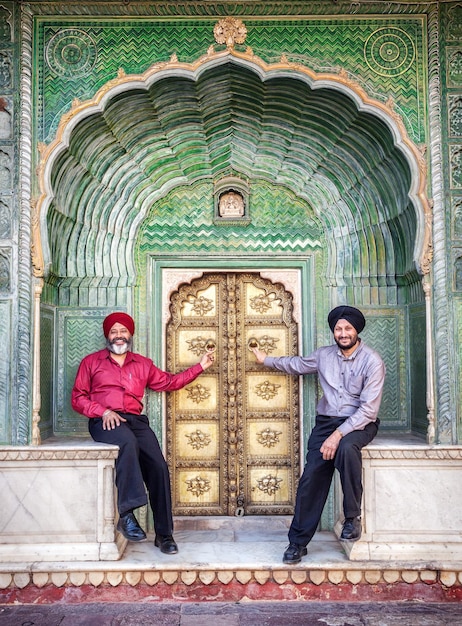 Sikhs in Jaipur city palace