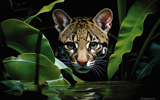 Silent Stalker The Ocelot Stealthy Pursuit. 생성 인공지능