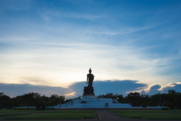 Silhouet openbare Boeddha