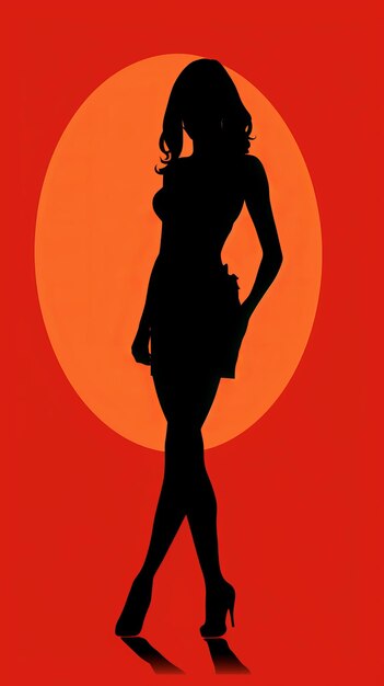 silhouet van een vrouw die een boek vasthoudt voor een oranje zon