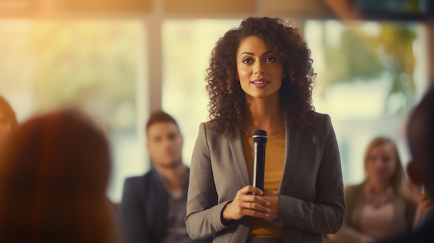 Silhouette of Business Presentation