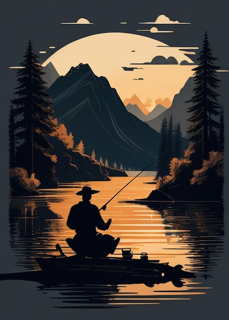 SILHOUETTE FISHING ON LIKE