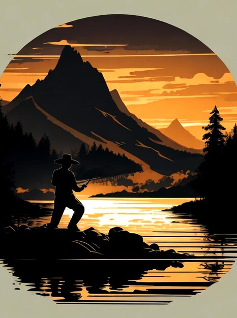 SILHOUETTE FISHING ON LIKE