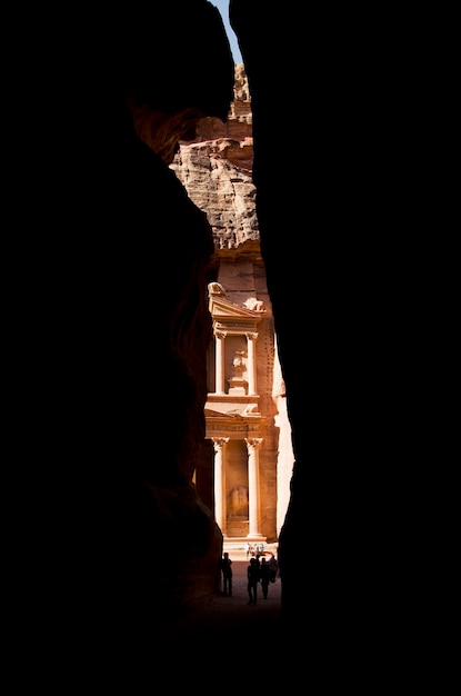 Silhouette of historical building