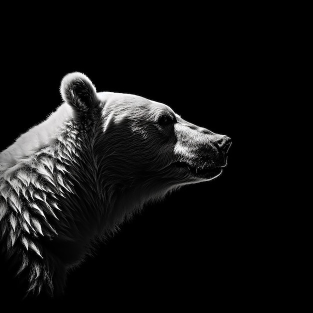 Силуэт иллюстрации медведя