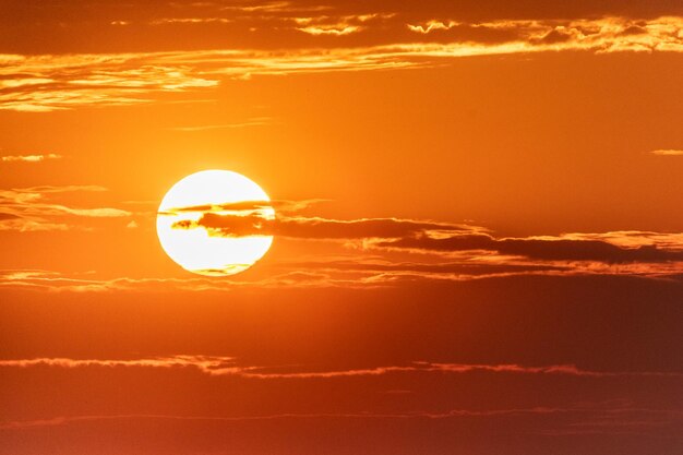 Silhouette landscape against sky during sunset