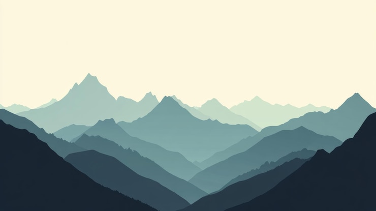 Photo the silhouette of a majestic mountain range stands tall evoking a sense of adventure and the thrill of exploration generative ai