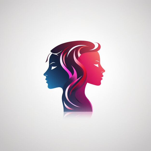 Photo silhouette of a man and woman in love vector illustration