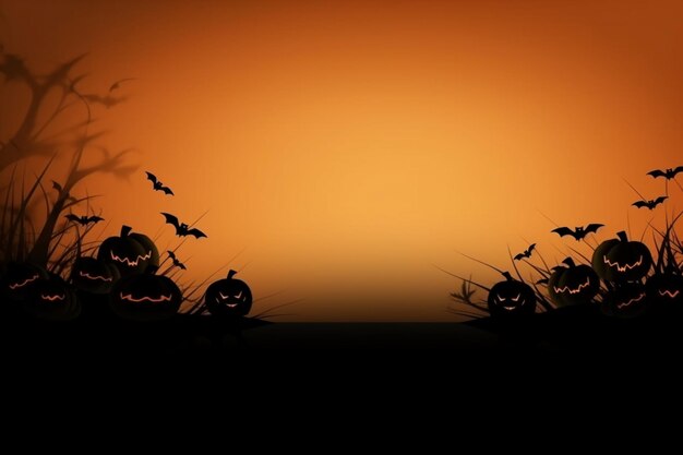 Photo a silhouette of a motorcycle with bats flying in the sky.