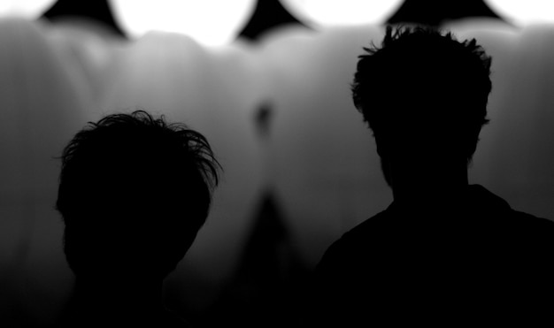 Silhouettes of people