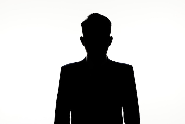 Silhouettes of young professional people