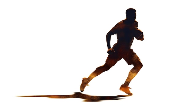 Photo silhoutte of a sport player