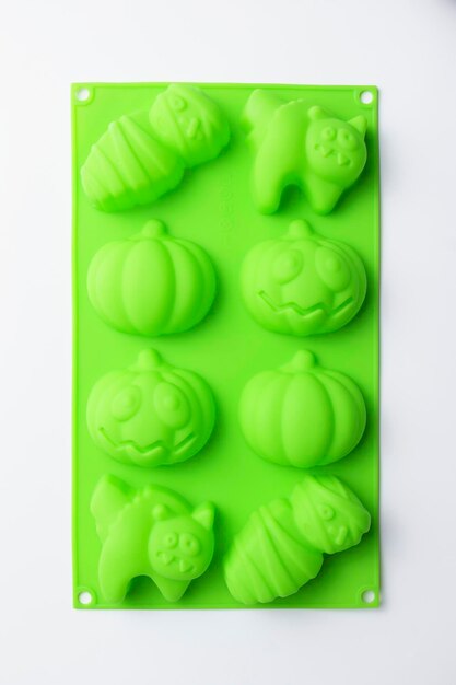 Silicone Baking Mold for Halloween Cookies isolated