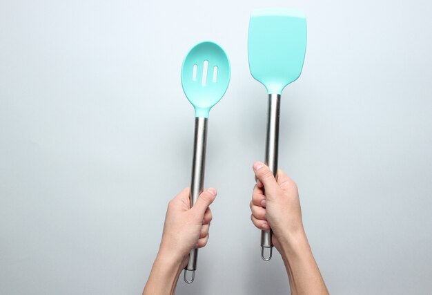 Silicone paddles for cooking