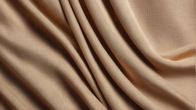 Silk cloth fabric texture with waves and curves