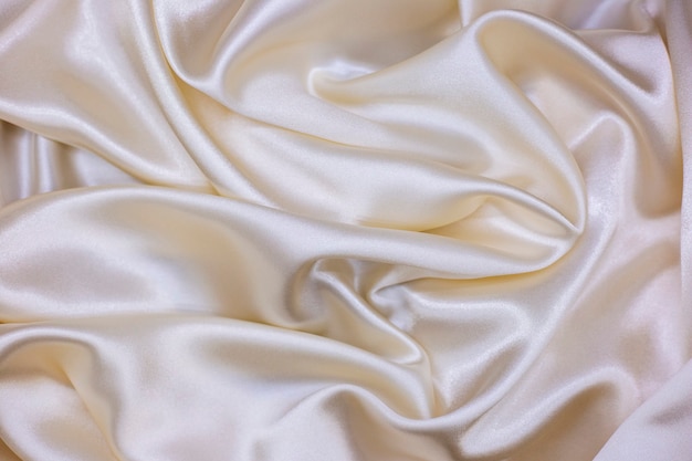 Photo silk fabric background white satin fabric silk fabric texture