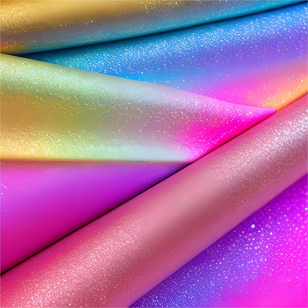 Silk fabric background with rainbow texture glitter sparkles